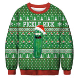 Ugly Christmas Sweater Digital Printing Men's and Women's Same round Neck Sweater Autumn Long Sleeve Pullover Top