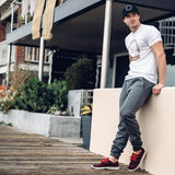 Stacking Jeans Slim Trouser Skinny Jean Muscle Workout Spring and Autumn Sports Trousers Casual Fashion Men's Pants