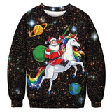 Ugly Christmas Sweater Digital Printing Men's and Women's Same round Neck Sweater Autumn Long Sleeve Pullover Top