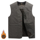 Mens Dress Vests Men's Vest Casual Jacket Business Waistcoat Male plus Size Vest Autumn and Winter Vest Solid Color Fashion