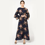 Muslim Women Stylish Kashibo Abaya Muslim Ladies Long Gown Islamic Clothing Jilbab Jalabiya Fashion Robe Maxi Dress