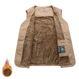Mens Dress Vests Men's Vest Casual Jacket Business Waistcoat Male plus Size Vest Autumn and Winter Vest Solid Color Fashion