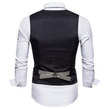 Mens Dress Vests Men's Vest Casual Jacket Business Waistcoa Blazer Men's Vest Casual and Comfortable
