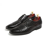 Indo Western Shoes Spring British Woven Leather Shoes Scasual Pointed Business Leather Shoes