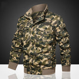 Men's Camouflage Workwear Flight Jacket Embroidered Badge Men's Coat Men Bomber Jacket