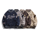 Letterman Jacket Outfit Senior Jackets Varsity Baseball Coat Jacket Men's Spring and Autumn Loose Casual Jacket Top