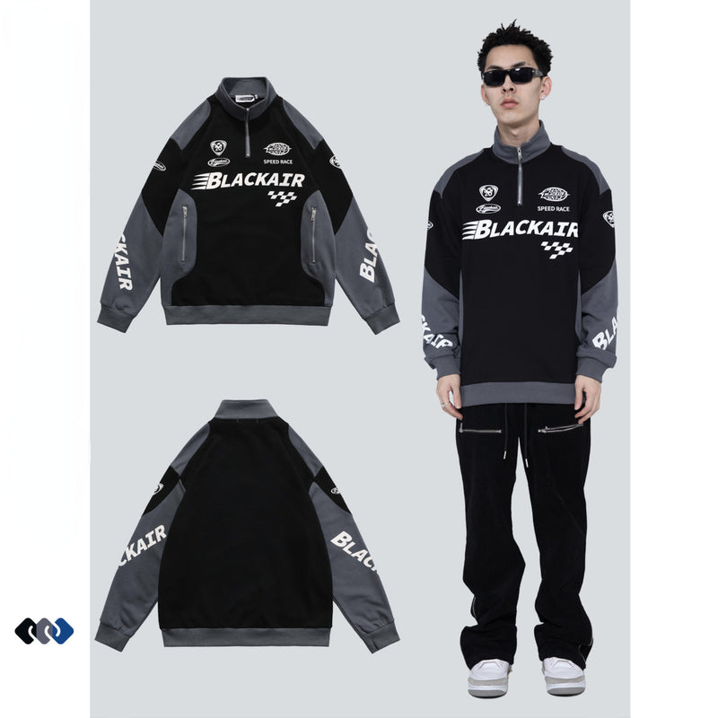 Blackair Jacket Blackair Retro Racing Motorcycle Clothing