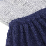 Sweater Dress Outfit With Tights 2 Piece Set Winter Dress Color-Matching Hundred Colors Knitted Dress Retro Turtleneck Long Sleeve Dress