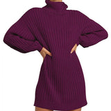 Sweater Dress Outfit With Tights 2 Pieces Set Autumn and Winter Fashion Women's Sweater Knitwear Dress