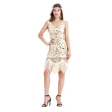 The Great Gatsby Dresses Beaded Sequins Dress Sequined Evening Gown