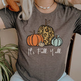 Halloween Costumes Fall Yall Pumpkin Pumpkin L Printed round Neck T-shirt for Women