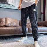 Yankees Autumn Sweatpants Outdoor Leisure Loose Tappered Sports Trousers