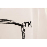 Off White T Shirt Figure Avatar Arrow Print Men's Summer Tshirt Owt ShortSleeved