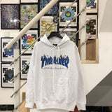 Thrasher Hoodie Loose Hooded Sweater for Men and Women Autumn and Winter