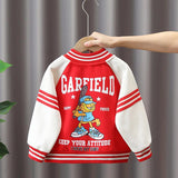 Toddler Girl Jackets Boys and Girls Coat Spring and Autumn Baseball Uniform