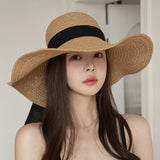 Straw Hat Summer Bow Beach Straw Hat