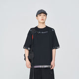 Men's T-shirt Short-Sleeved T-shirt Men's Summer Retro Harajuku Street Trendy Couple Tee