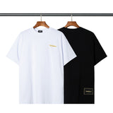 We11done T Shirt Embroidered Letters in Stock Loose Men's and Women's Short Sleeve Cotton