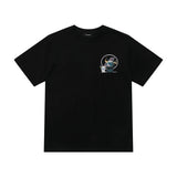 We11done T Shirt Cartoon Character Print Loose Men's and Women's round Neck Short Sleeve