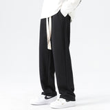 Men Sweatpants Drawstring Wide Leg Loose Sports and Leisure
