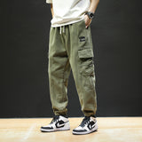 Men Cargo Pants Spring Loose Men's Casual Trousers