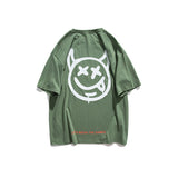 Men Tshirts Men Loose Couple Outfit Summer Half-Sleeve T-shirt Women