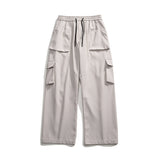 Men Cargo Pants Black Spring Loose Trendy Casual Pants Sports Trousers
