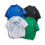 2022 Summer Man Outfits Printed Loose Short Sleeve