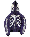 Skeleton Hoodie Spring and Autumn Thin Skull Hooded Sweater Cardigan