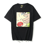 Justin Bieber Drew House Large Size Letters Short Sleeve Tshirt Hip Hop Oversize Half Tshirt