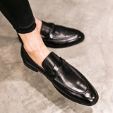 Indo Western Shoes Summer Casual British Leather Shoes Loafers Peas Shoes