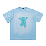 We11done T Shirt Cartoon Bear Loose Men's and Women's round Neck Short Sleeve Cotton