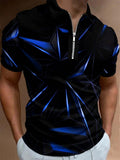 Polo Shirts Summer Polo Shirt Zipper Men's Sports