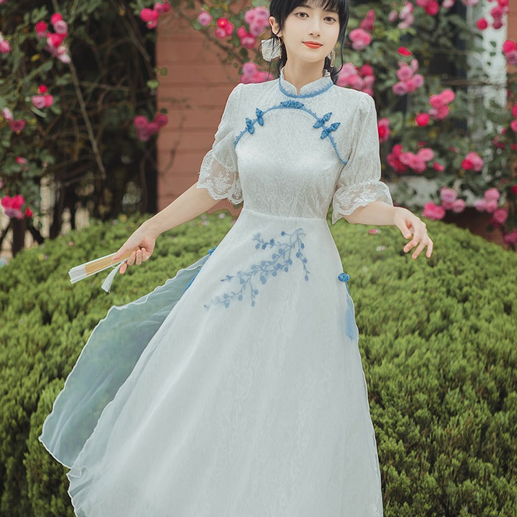 Women Cottagecore Dress Vintage Dress Long Dress