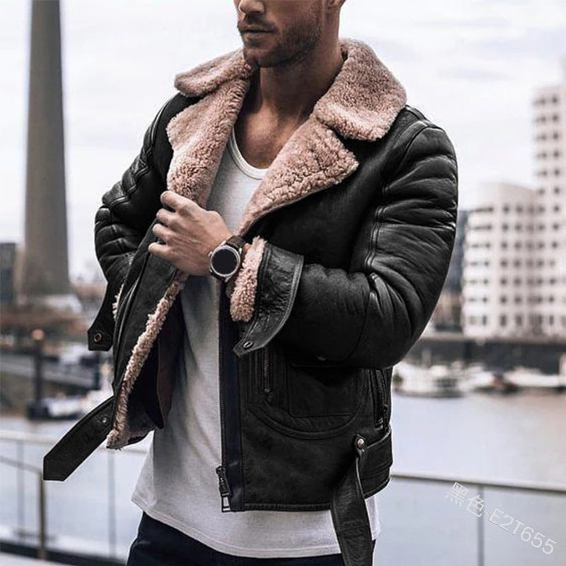 Bane Coat Fur Integrated Contrast Color