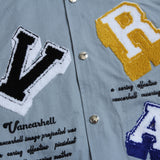 Letterman Jacket Outfit Senior Jackets Varsity Baseball Coat Baseball Uniform Men's Loose Lapel Jacket
