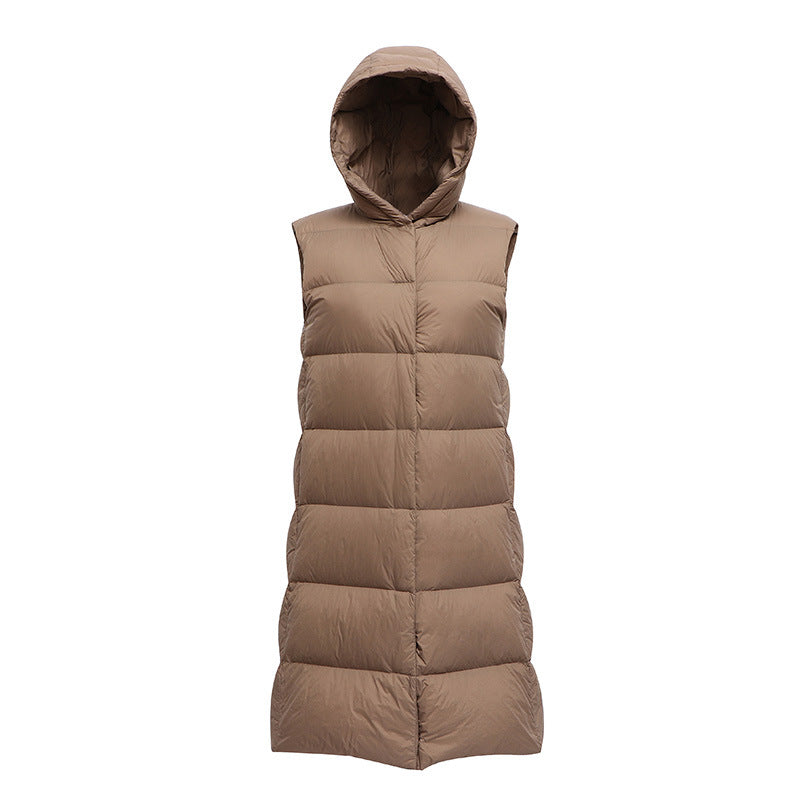 Women Winter Coats Puffer down Vest Autumn and Winter Light Hooded Vest