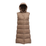 Women Winter Coats Puffer down Vest Autumn and Winter Light Hooded Vest