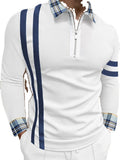 Polo Shirts Fall Men's Long Sleeve T-shirt Slim Polo Shirt