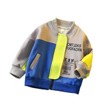 Toddler Boys Jackets Children's Clothing Boys Autumn Clothing Multi-Color Coat