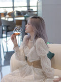 Fairy Dress Fall French Minority Midi Dress Fairy Lace Dress