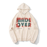 Slogan Graphic Hoodie Letter Print Loose Hooded Sweater