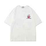 Men's T-shirt Summer round Neck Cute Printed Short Sleeve Men Loose Casual Half Sleeves