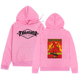 Thrasher Hoodie Fall Men's Clothing Casual plus Size Coat