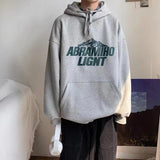 Slogan Graphic Hoodie Loose Long Sleeve Top