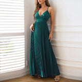 Mariah Carey See through Dress Strap Backless Dress Temperament Ladies' Evening Dress