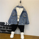 Toddler Boys Jackets Boys Autumn Wear Denim Jacket