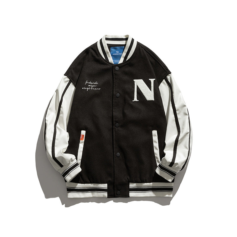 Letterman Jacket Outfit Senior Jackets Varsity Baseball Coat Autumn Ball Uniform Coat Men's Jacket