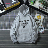 Slogan Graphic Hoodie Blue Printed Coat