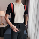 Men Polo Shirts Lapel T-shirt